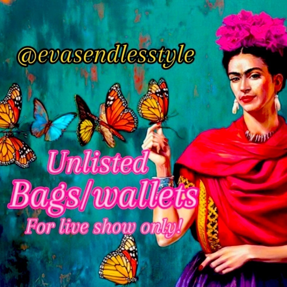 Unlisted Bags/Wallets  Brand,Color&Size will be Shown On Live Show!